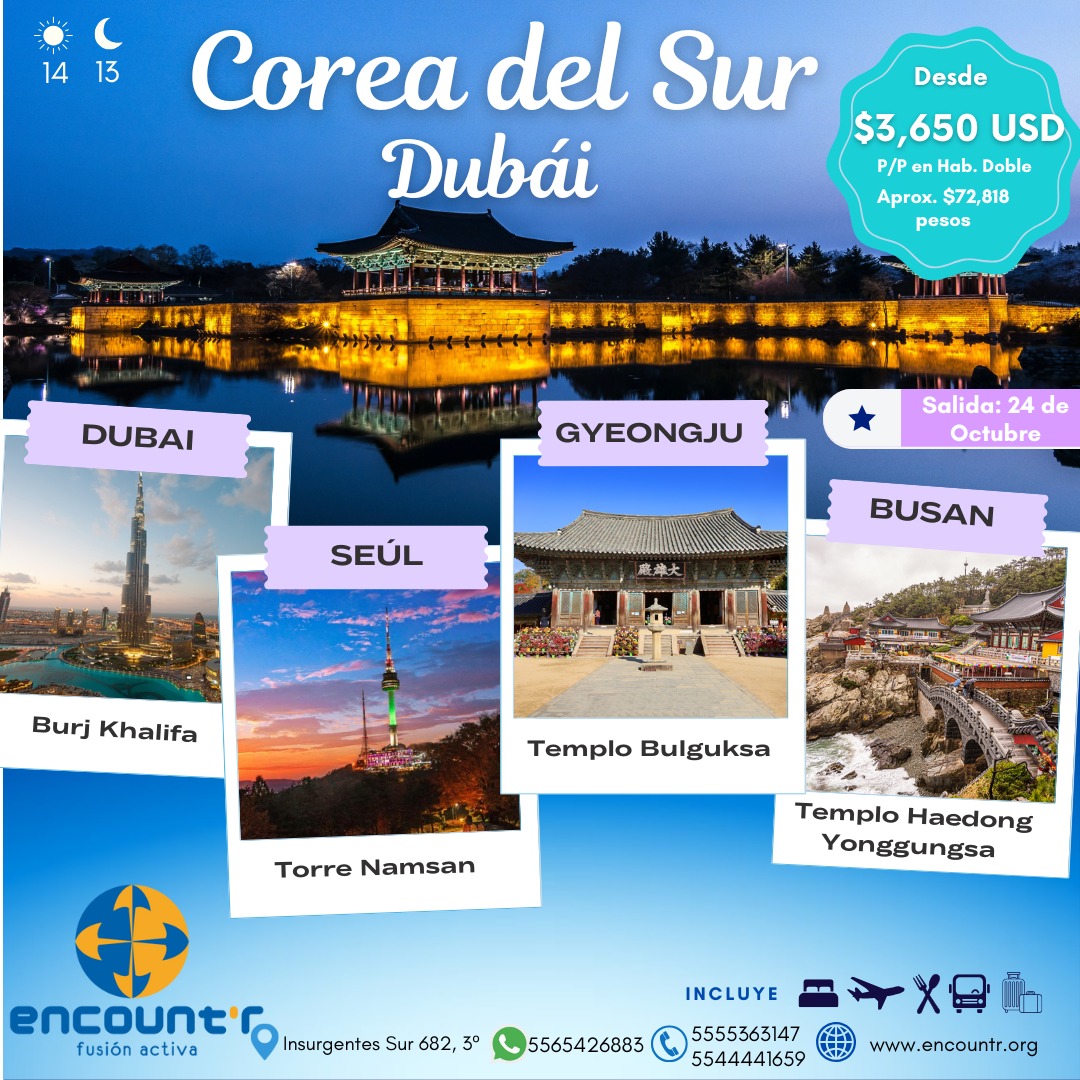 DUBAI Y COREA DEL SUR 14 DIAS