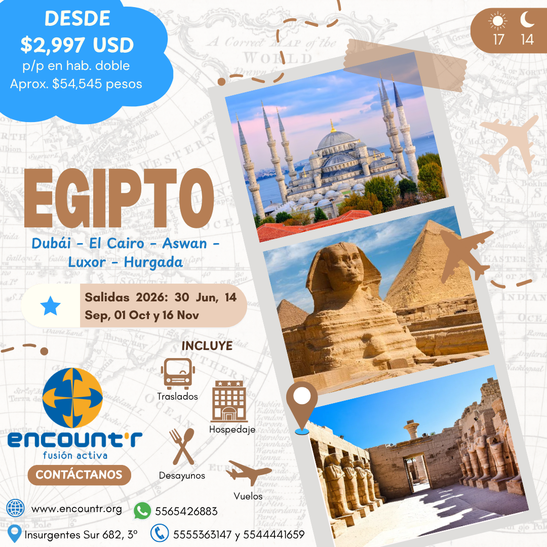 EGIPTO - DUBAI GRUPAL Abril 2026
