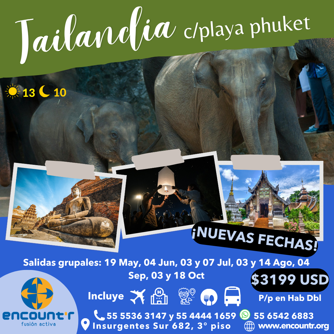 Tailandia con playa Grupal